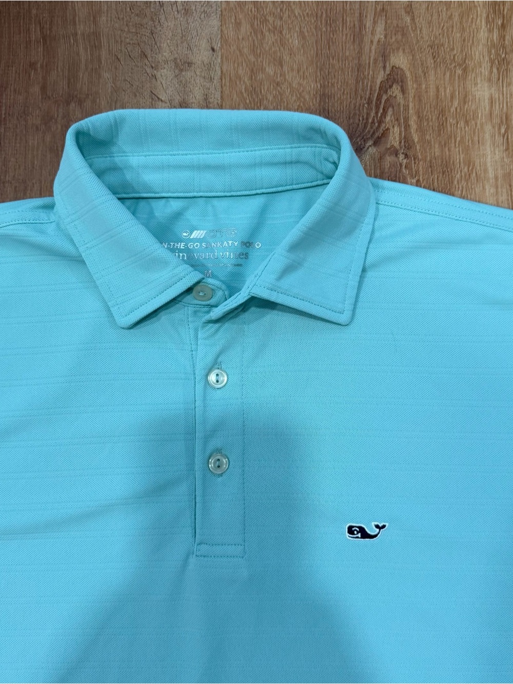 Vineyard Vines On The Go OTG Sankaty Polo Shirt Mens M Mint Green Performance